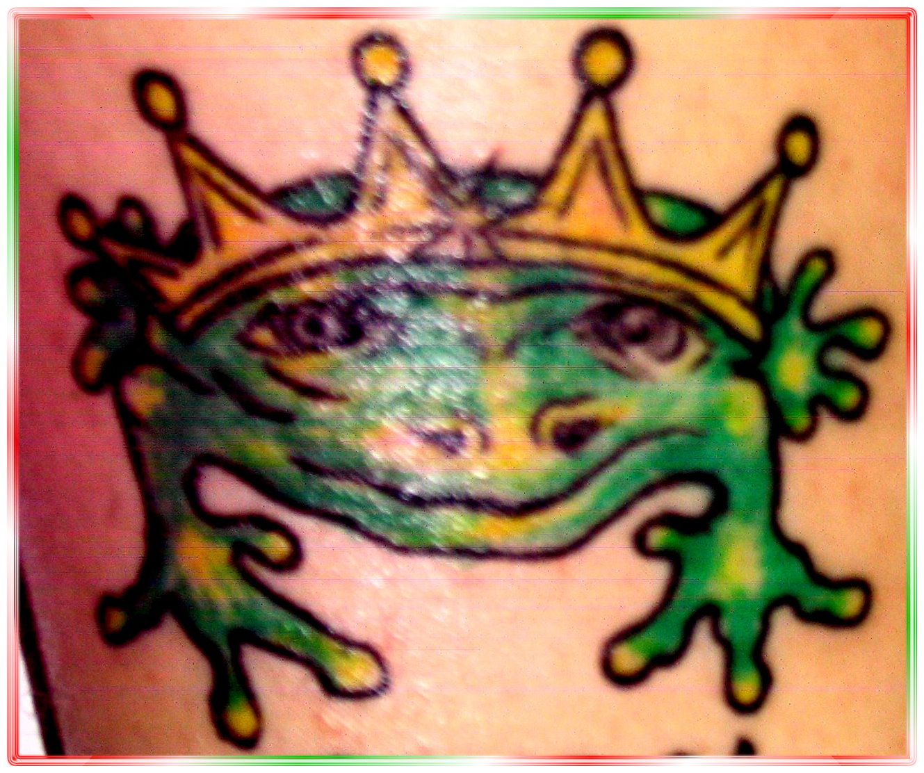 King Frosch Color Tattoo großer Zeh Recklinghausen STUDIO 45